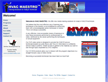 Tablet Screenshot of hvacmaestro.com